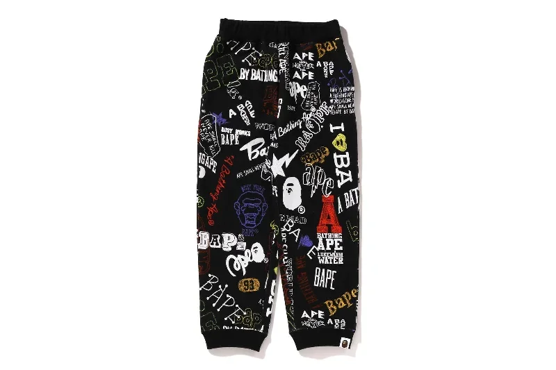 HAND DRAW PATTERN SWEAT PANTS