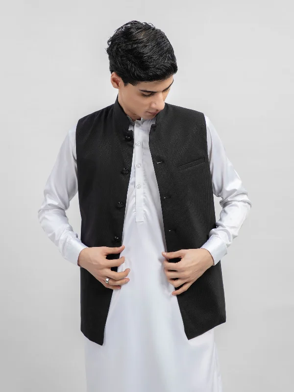 black-dot-structured-waistcoat