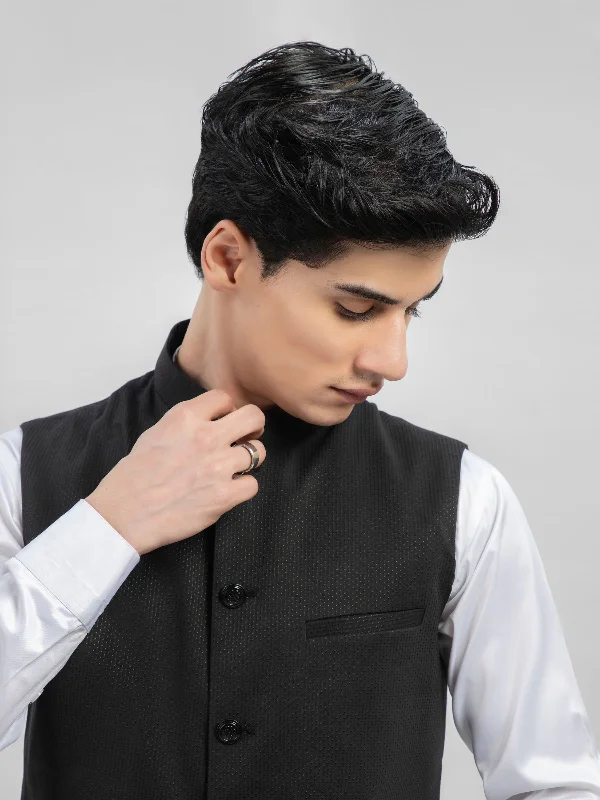 black-dot-structured-waistcoat