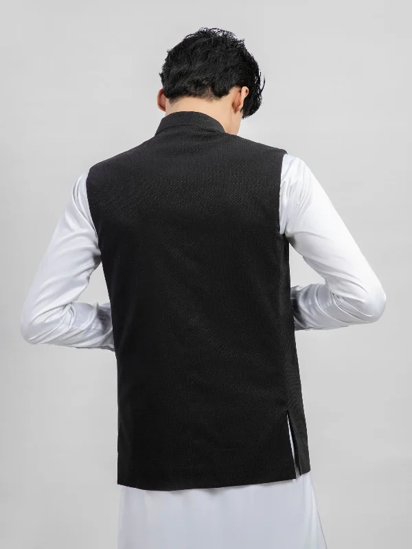 black-dot-structured-waistcoat