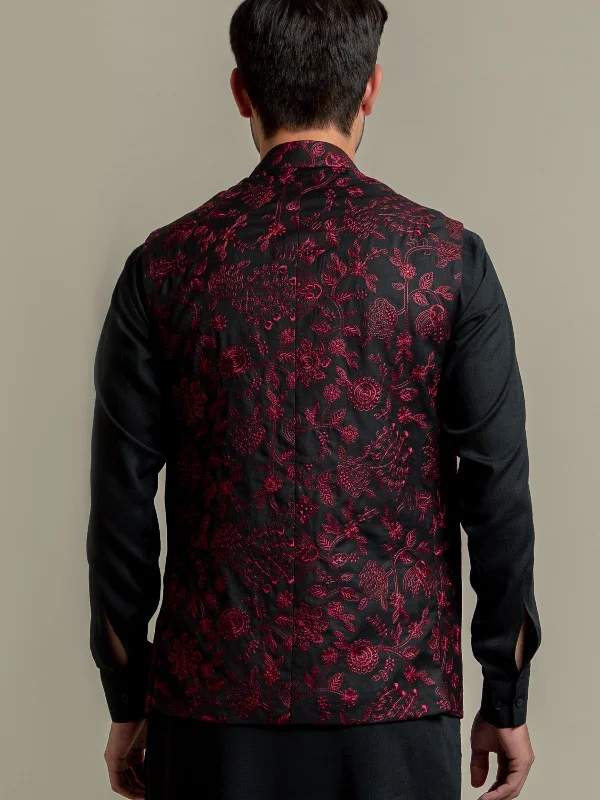 black-maroon-embroidered-sartoria-waistcoat