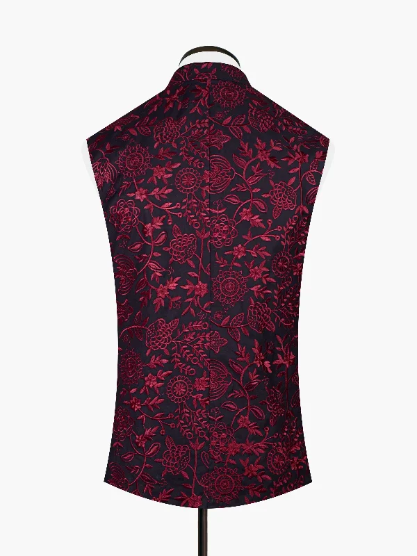 black-maroon-embroidered-sartoria-waistcoat