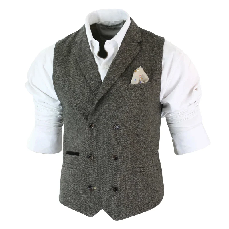 cavani-martez-mens-herringbone-tweed-classic-double-breasted-waistcoat-brown