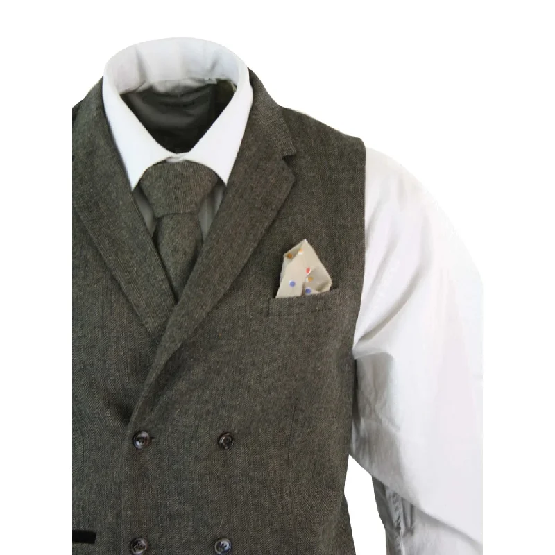 cavani-martez-mens-herringbone-tweed-classic-double-breasted-waistcoat-brown