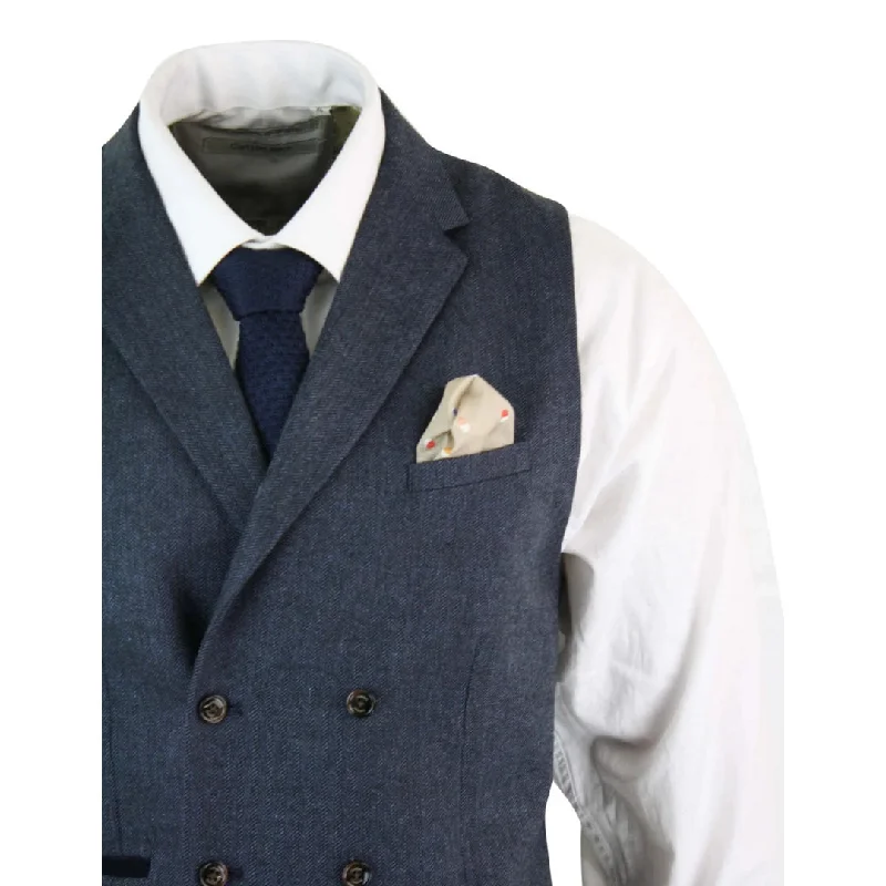 cavani-martez-mens-herringbone-tweed-classic-double-breasted-waistcoat-brown