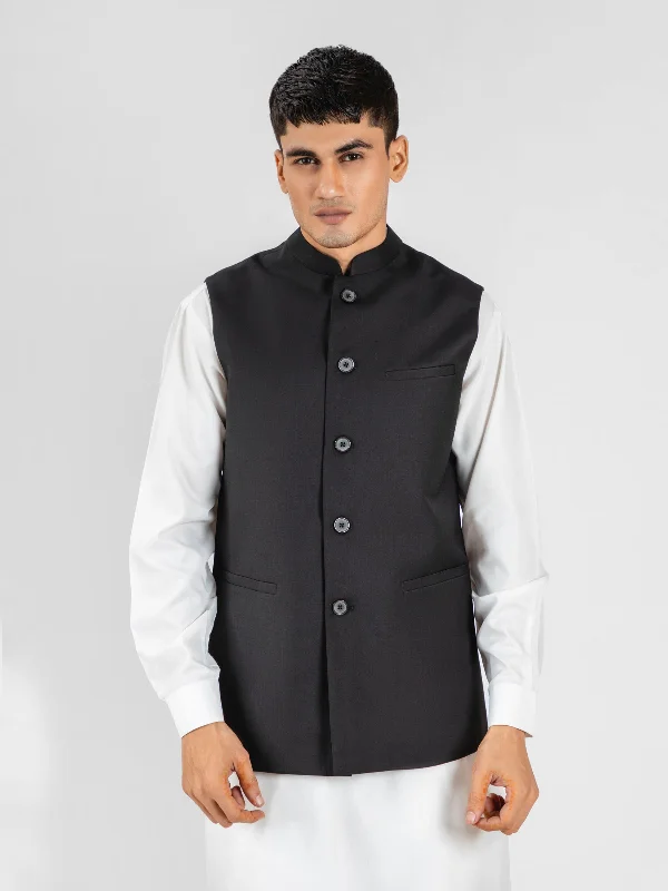 Classic Black Formal Waistcoat