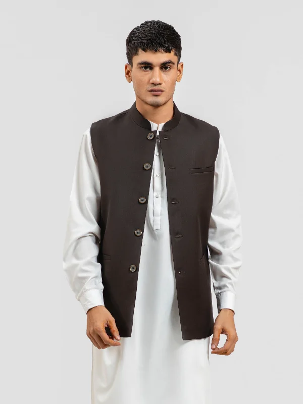 Dark Brown Formal Waistcoat