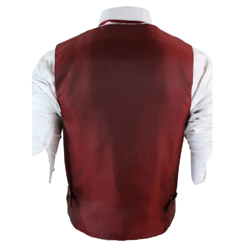 marc-darcy-len-mati-mens-slim-fit-burgundy-maroon-black-herringbone-tweed-vintage-retro-waistcoat