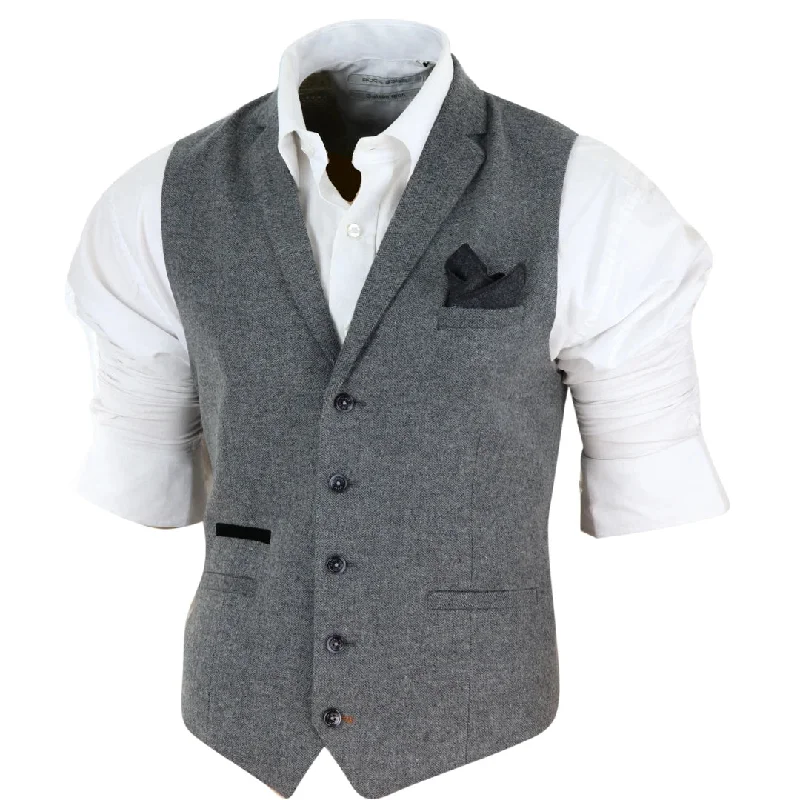 mens-dark-grey-herringbone-tweed-waistcoat