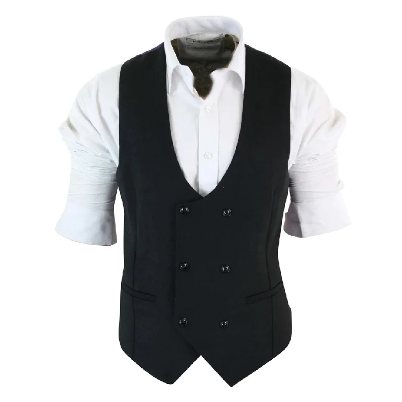 mens-double-breasted-felt-tweed-vintage-retro-classic-waistcoat-slim-fit-herringbone