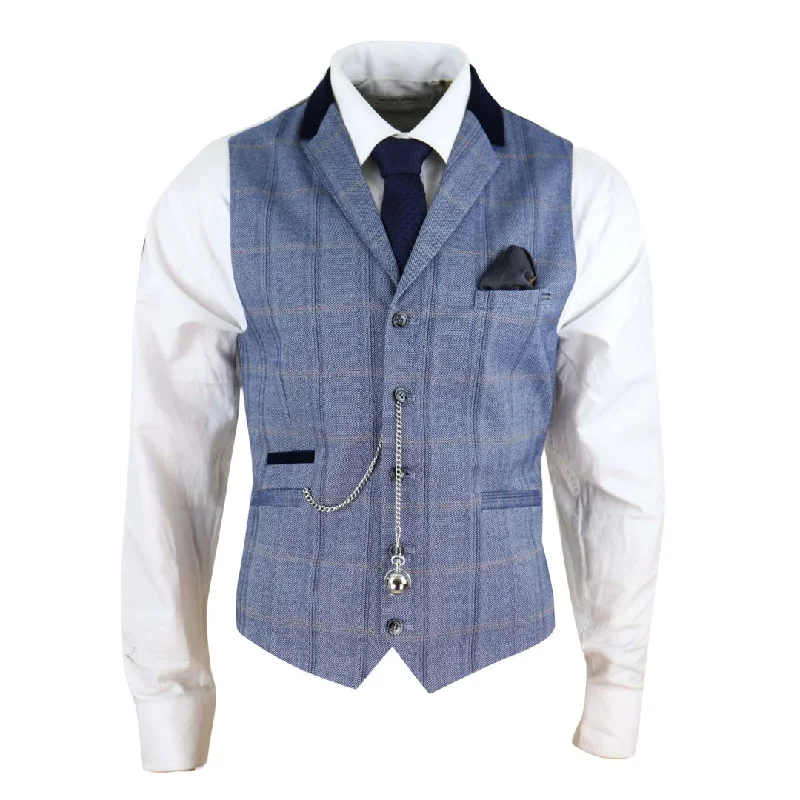 mens-tweed-check-waistcoat-with-pocket-watch