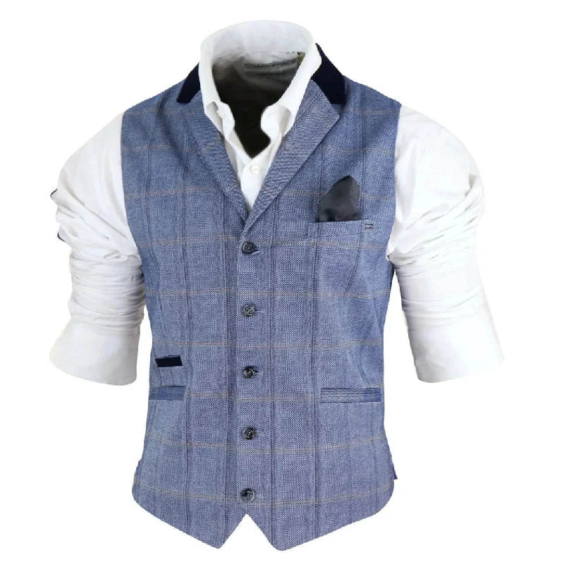 mens-tweed-check-waistcoat-with-pocket-watch