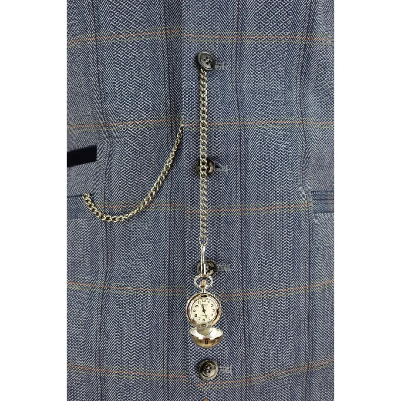 mens-tweed-check-waistcoat-with-pocket-watch