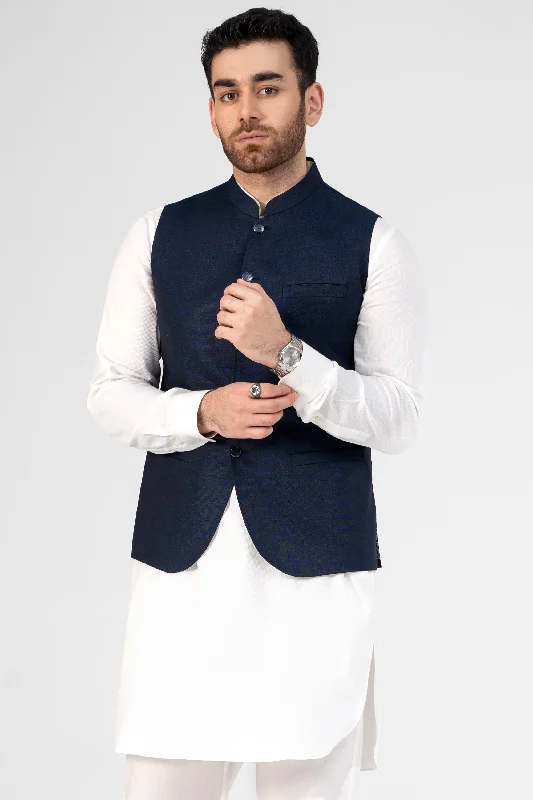 PREMIUM COTTON BLENDED WAISTCOAT DENIM