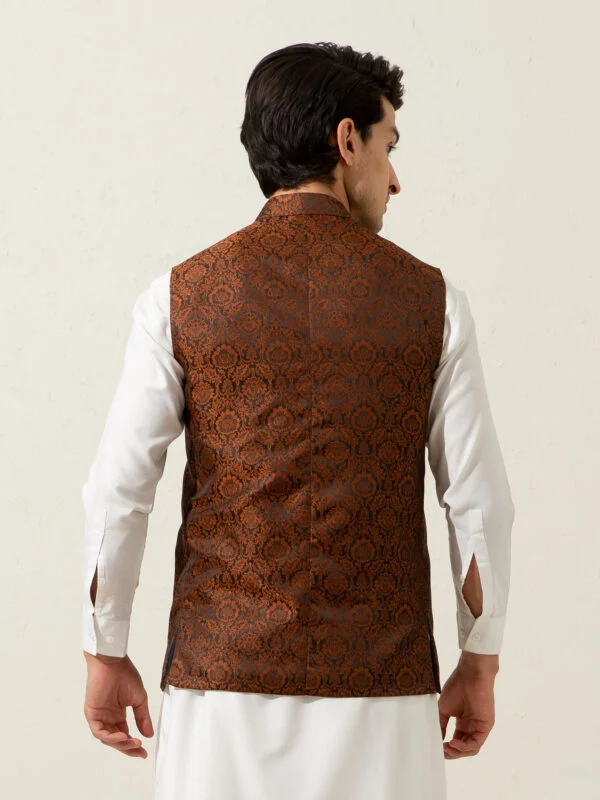 rusty-orange-floral-patterned-waistcoat-1