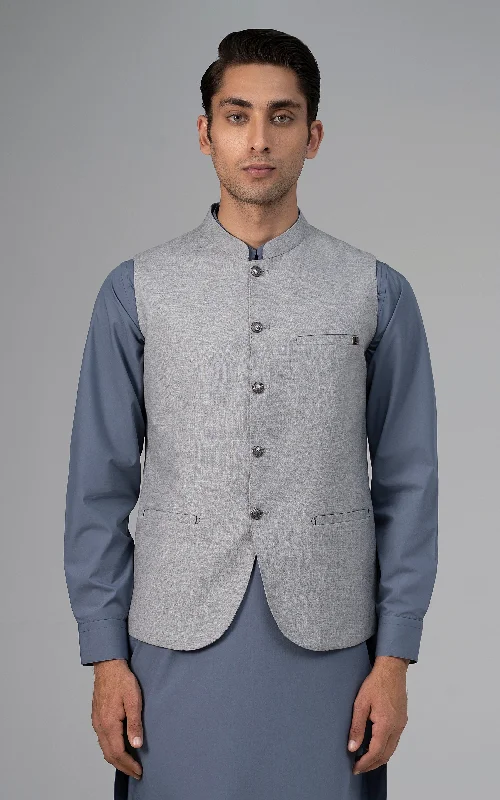 BLENDED WAISTCOAT - PREMIUM COLLECTION  CLOUDY GREY