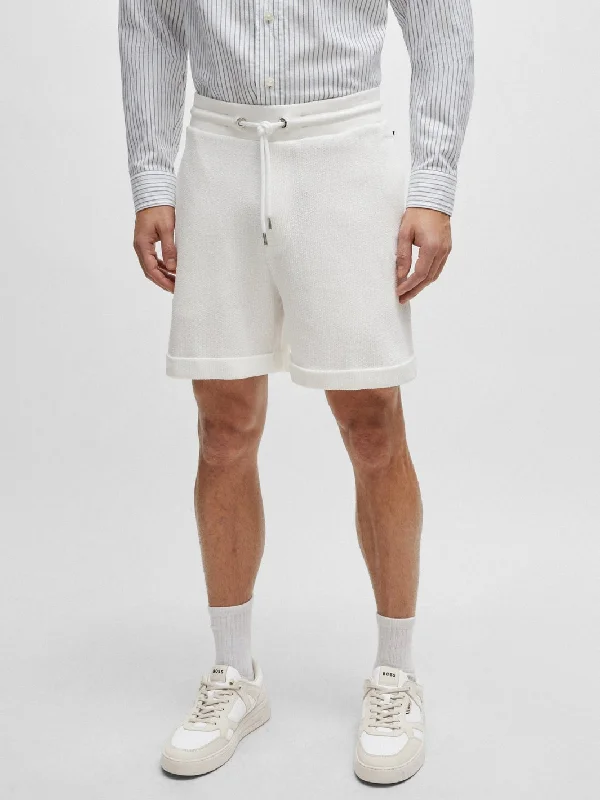 LASDUN OVERSIZED-FIT SHORTS Hvit