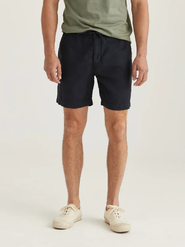 FENIX LINEN SHORTS Marine