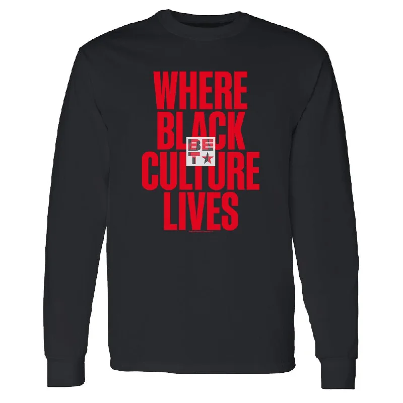 BET Where Black Culture Lives Adult Premium Long Sleeve T-Shirt