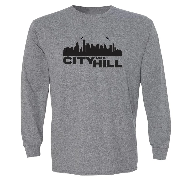 city-on-a-hill-skyline-adult-long-sleeve-t-shirt