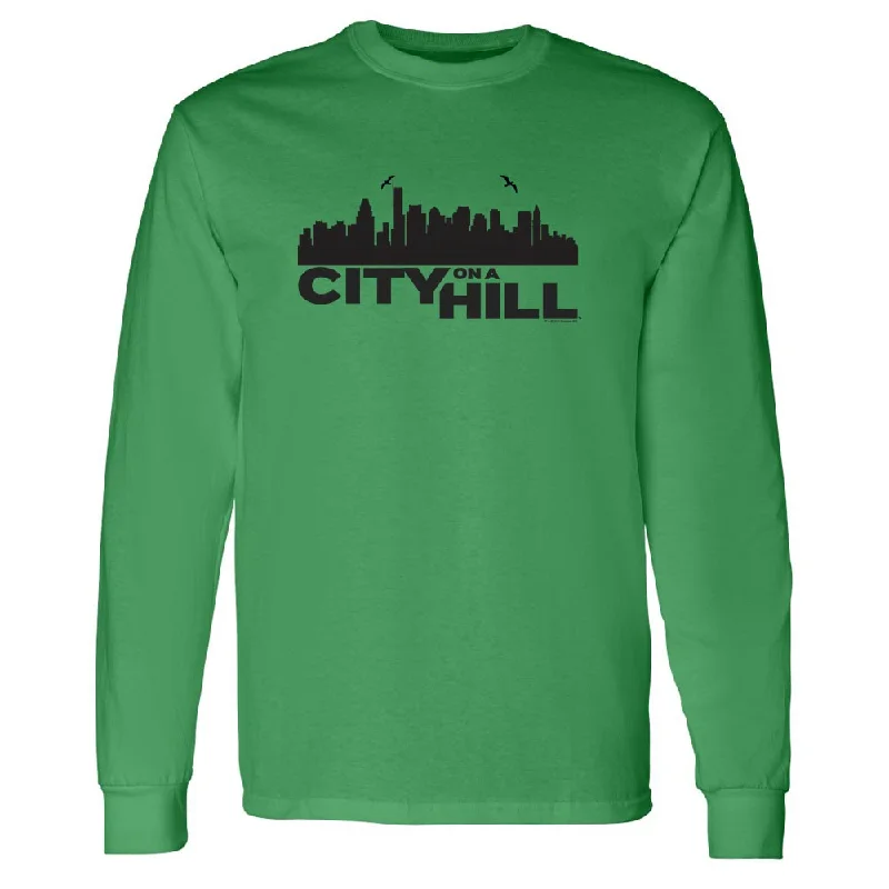 city-on-a-hill-skyline-adult-long-sleeve-t-shirt