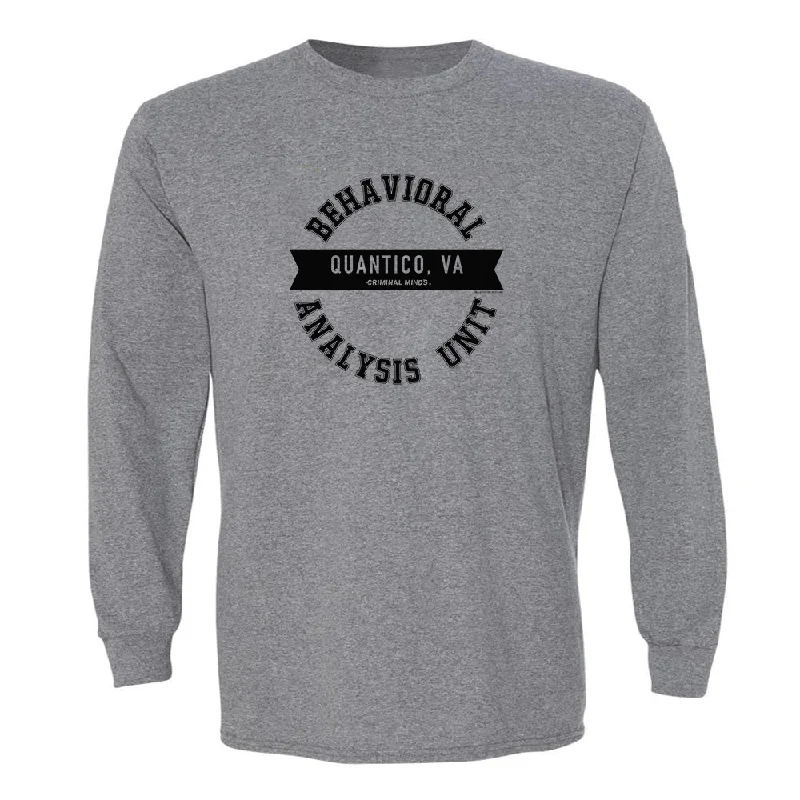 Criminal Minds Behavioral Analysis Unit Adult Long Sleeve T-Shirt