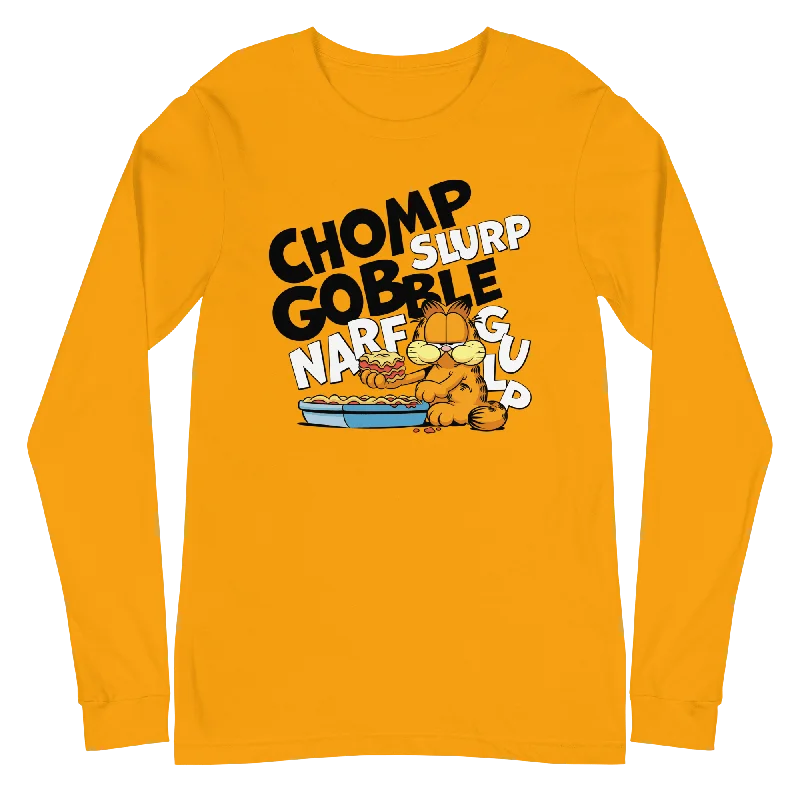 Garfield CHOMP Adult Long Sleeve T-Shirt