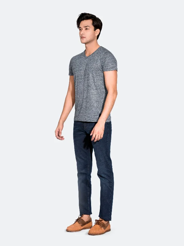 Grey Light Weight V-Neck T-Shirt