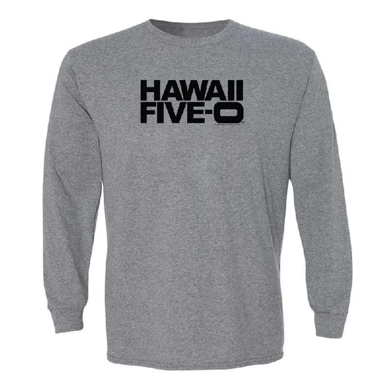 Hawaii Five-0 Logo Adult Long Sleeve T-Shirt