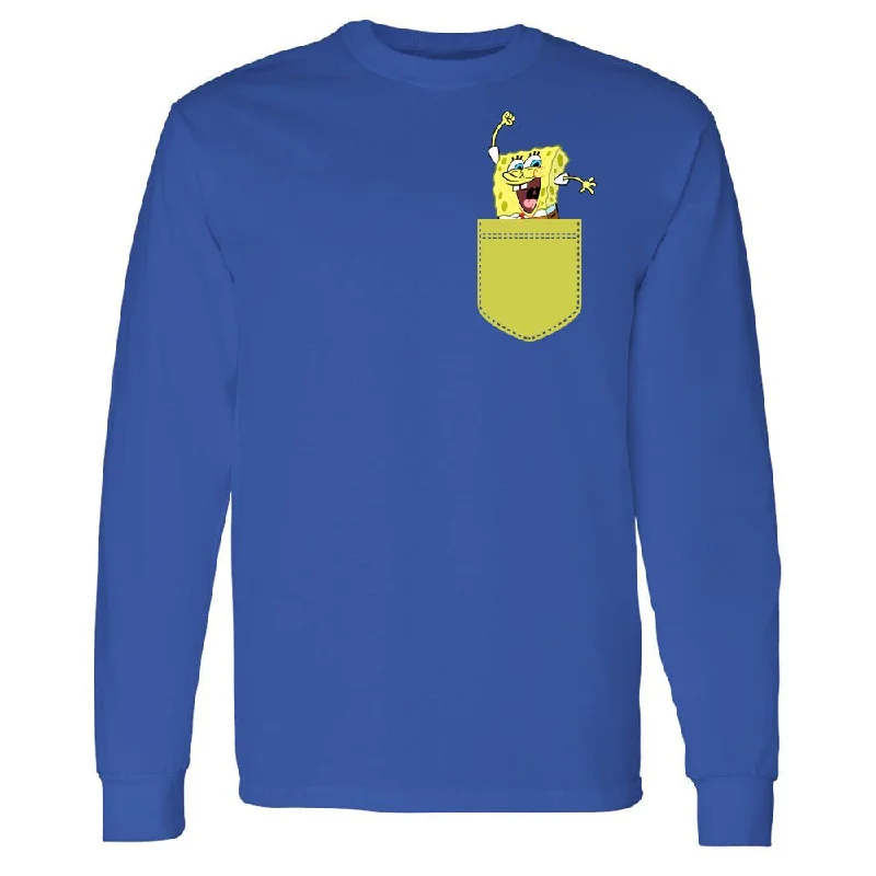 SpongeBob SquarePants Pocket 20th Anniversary Adult Long Sleeve T-Shirt