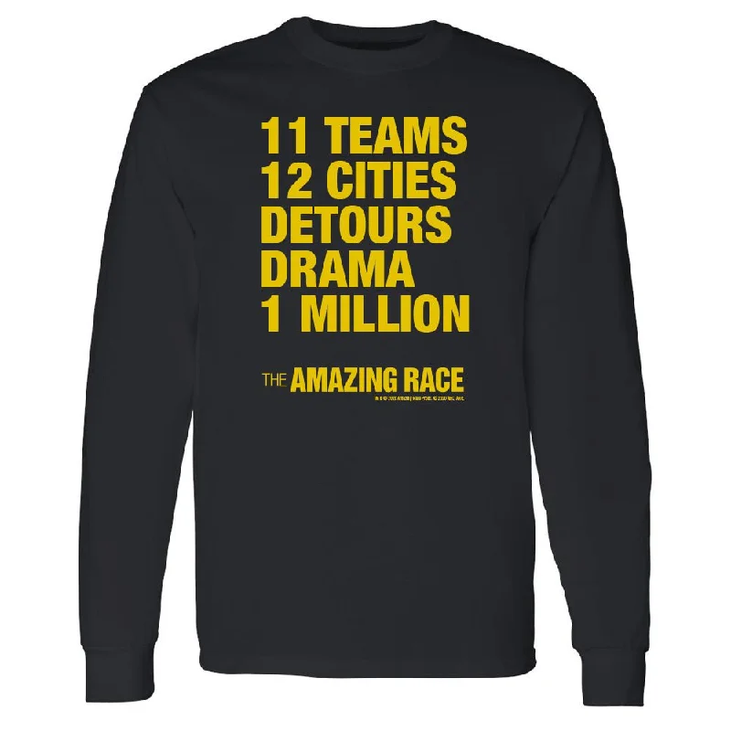 The Amazing Race Yellow Detours  Adult Long Sleeve T-Shirt