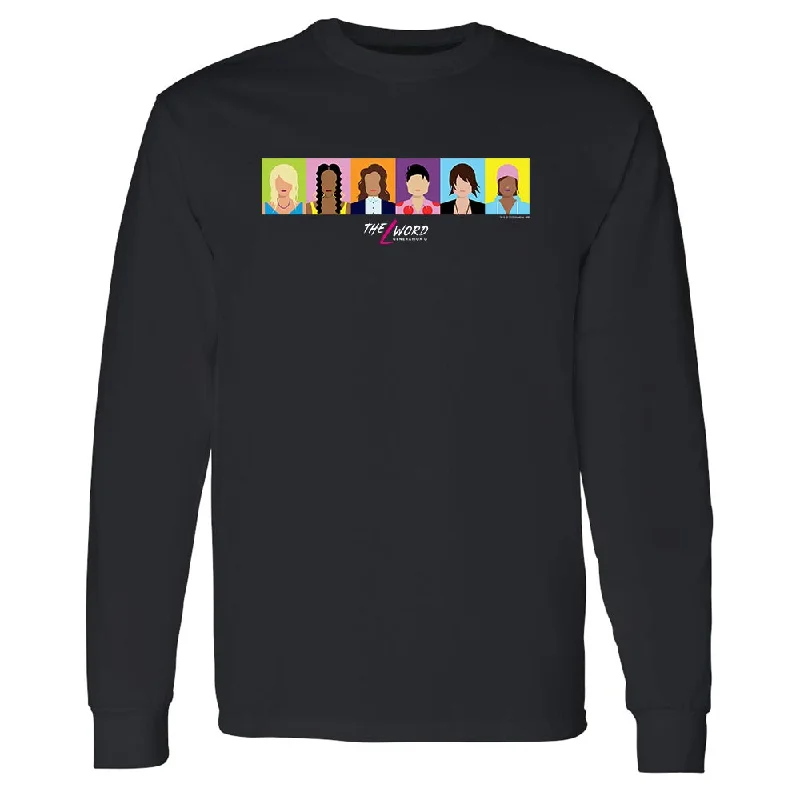 The L Word: Generation Q Horizontal Faces Adult Long Sleeve T-Shirt