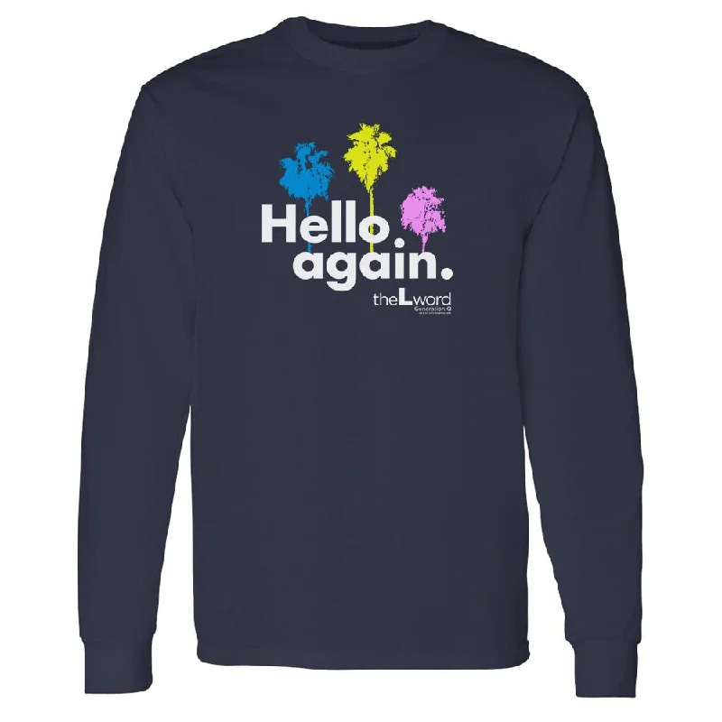 The L Word: Generation Q Hello Again Palm Trees Adult Long Sleeve T-Shirt