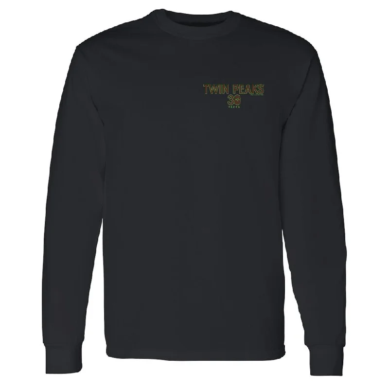 Twin Peaks 30th Anniversary Logo Adult Long Sleeve T-Shirt