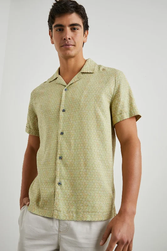 AMALFI SHIRT - PAINTED TILE MATCHA