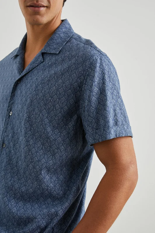 ATLAS SHIRT - DECO WAVE NAVY