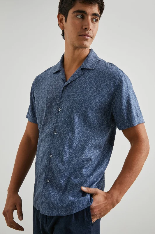 ATLAS SHIRT - DECO WAVE NAVY