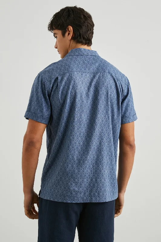 ATLAS SHIRT - DECO WAVE NAVY