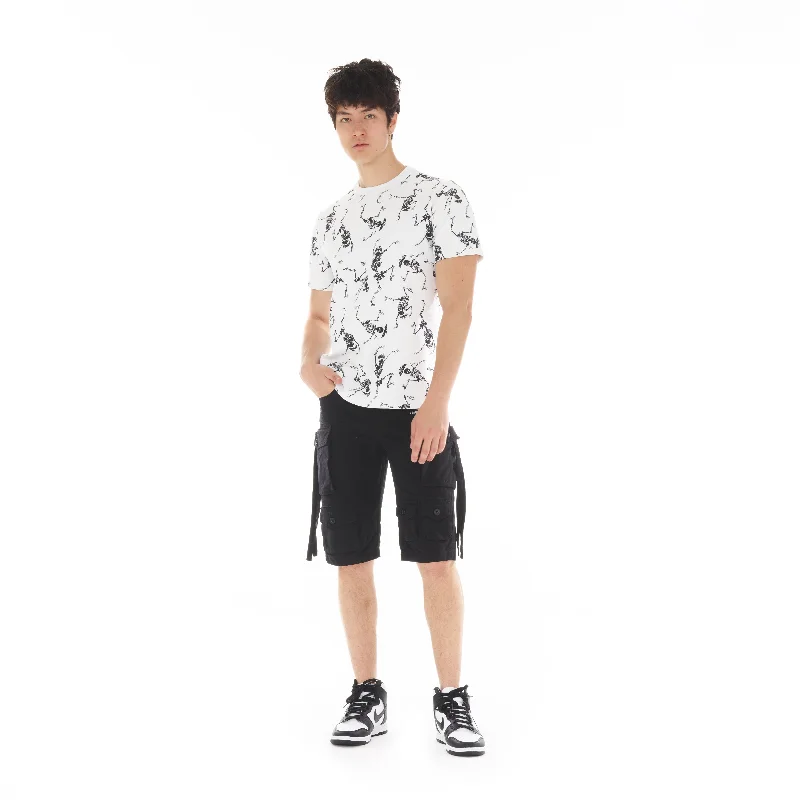 CARGO SHORTS IN VINTAGE BLACK