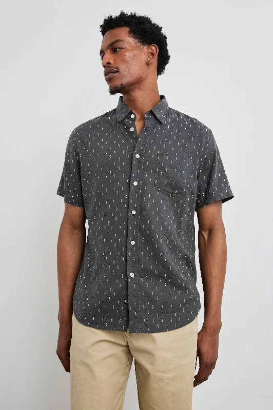 CARSON SHIRT - LOUIS LEAF BLACK