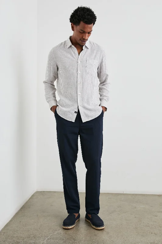 CONNOR SHIRT - GHURKA WHITE RAILROAD