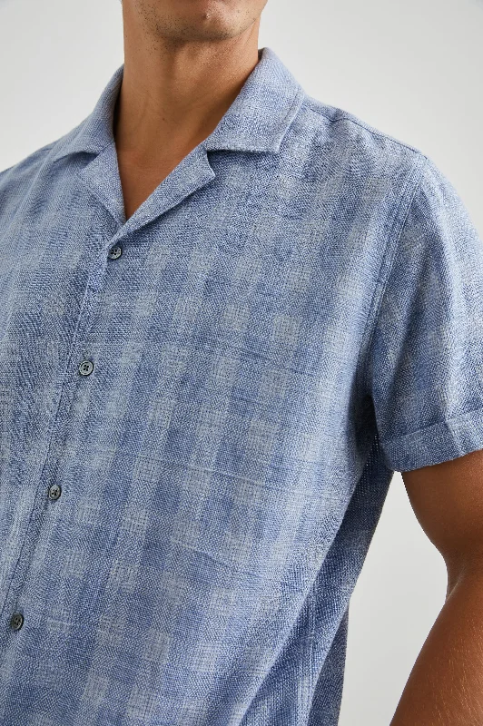 DRESDEN SHIRT - HOMESPUN BLUE GINGHAM