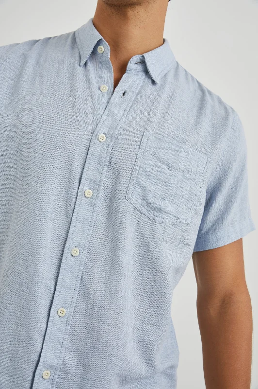 FAIRFAX SHIRT - BLUE MELANGE