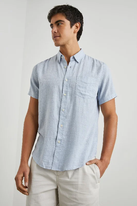 FAIRFAX SHIRT - BLUE MELANGE