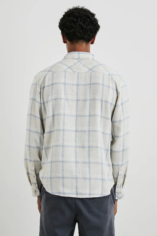 LENNOX SHIRT - PARCHMENT SKY MELANGE