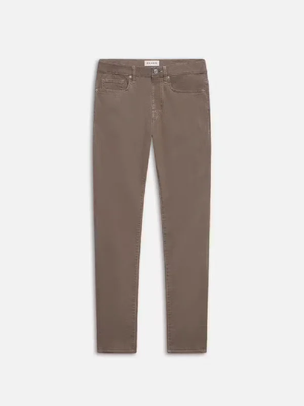 L'Homme Slim Brushed Twill -- Dusty Grey