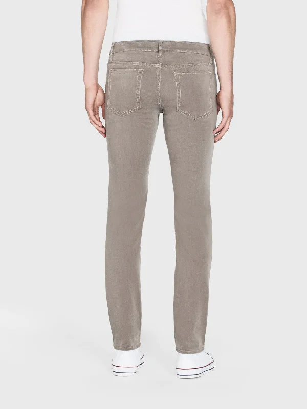 L'Homme Slim Brushed Twill -- Dusty Grey