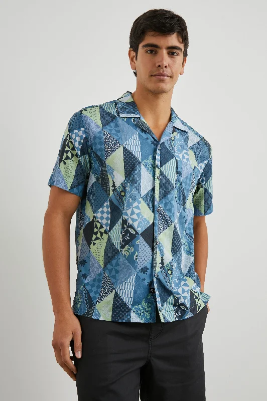 MORENO SHIRT - TRIANGLE PATCHWORK SHADOW