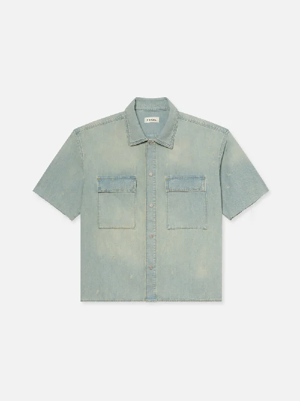 Short Sleeve Relaxed Denim Shirt -- Oahu