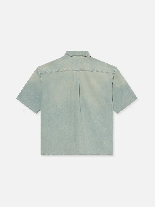 Short Sleeve Relaxed Denim Shirt -- Oahu